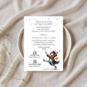 Ballagási meghívó kisfiuknak